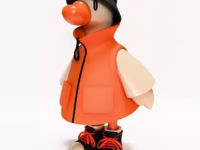  Urban Duckling Dapper Quack Streetwear toy 3D print model