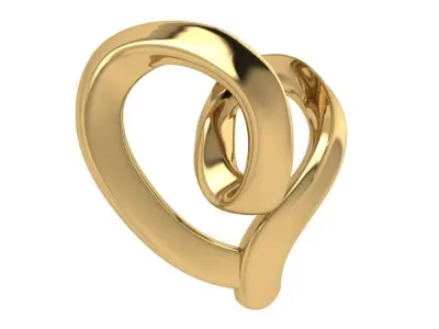 Heart Pendant 4067 3D print model