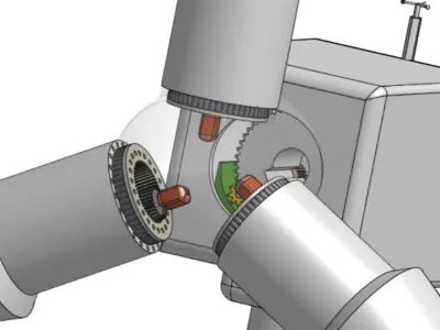 Wind Turbine 3D model