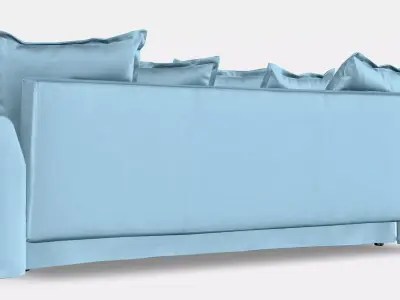 HOLMSUND 3-seater sofa bed Low-poly 3D model