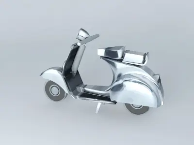 Moto Vespa Thumbnail Decoration Free 3D model