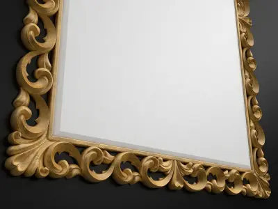 Carved frame  3D model 5