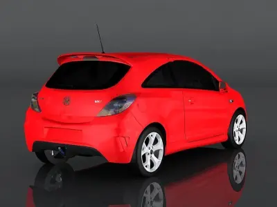 Vauxhall Corsa Low-poly 3D model