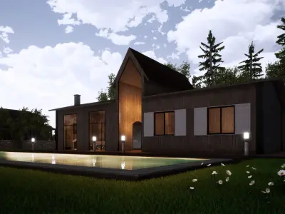 River House Model Free 3D model