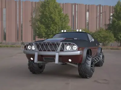  challenger-1970-suv 3ds max model 3D model