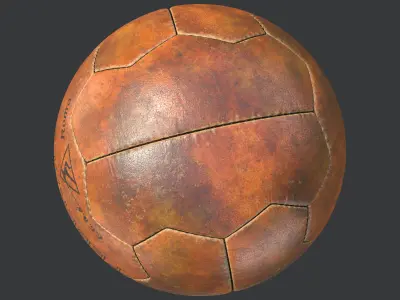 Vintage Soccer Ball Federale 102 Italy 1934 3D model