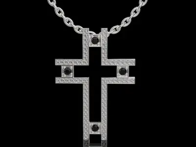 Diamond Cross 009 3D print model