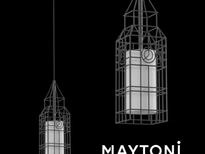 Pendant  City T195-PL-01-B Maytoni LOFT Free 3D model