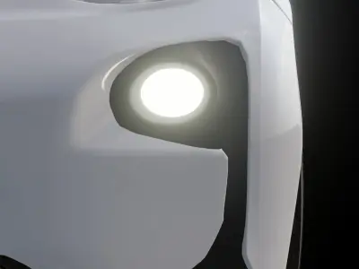 Electric Car Low-poly 3D model