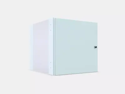 KALLAX Insert with door 3 Low-poly 3D model