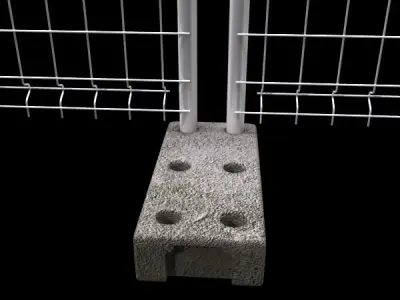 Fence 02 - High Detailed 3D model