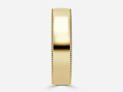 Gold Wedding Ring 04 3D print model