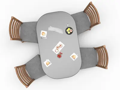 Dining table 3D model order