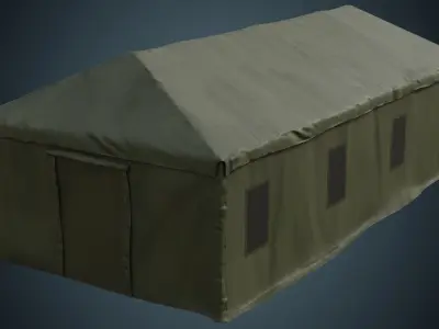 Tent 2B Low-poly 3D model