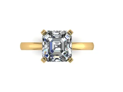 Solitaire Women Diamond Wedding R1 3D print model