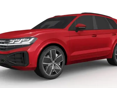 Volkswagen Touareg 2024 Low-poly 3D model