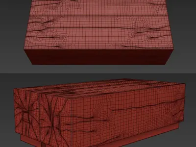 Wood Coffee Table 3D model