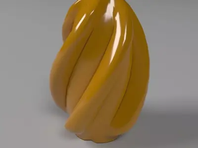 Modern Ceramic Flower Vase 3D Model 3D model