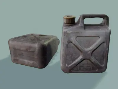 3D Scan Plastic Canister Low-poly 3D model