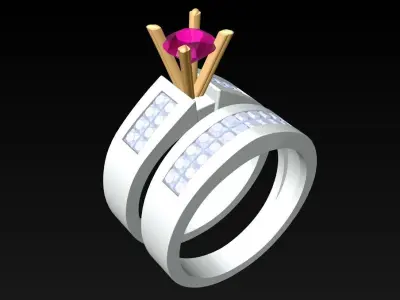Diamond Ring - Womens Rings - N416039 3D print model