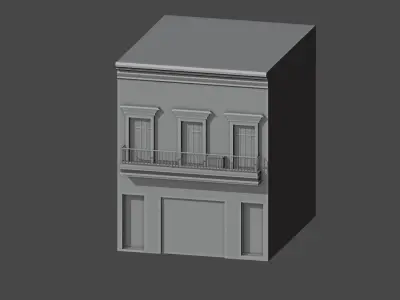 Buenos Aires Style Building 2 3D model