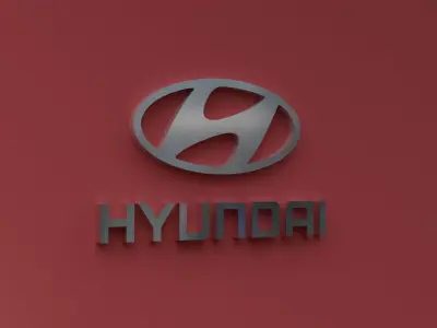 3D hyundai logo 3D model