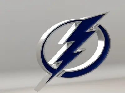 NHL Tampa Bay Lightning Team Logo 3D model