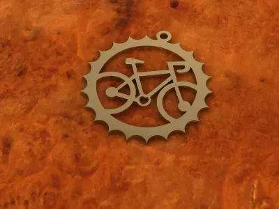 biker necklace Free 3D print model