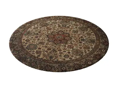 Round carpet 15 3D model
