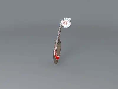 Coca Cola guitar Free 3D model