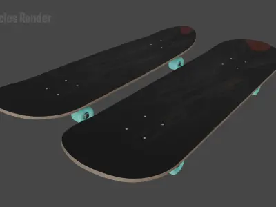 Skateboard 3D model shop