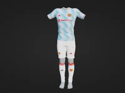 Manchester United Sportwear Low-poly 3D model