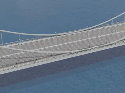 Istanbul Bridge 3D model 3D model