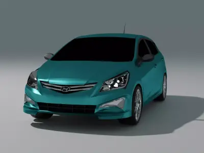 hyndai accent 3D model