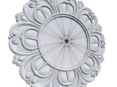 Ceiling Medallion 01 3D model