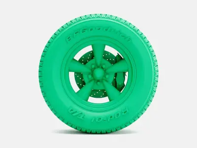 15x8 Pacer Supreme Wheel BFGoodrich Radial Tire 3D print model