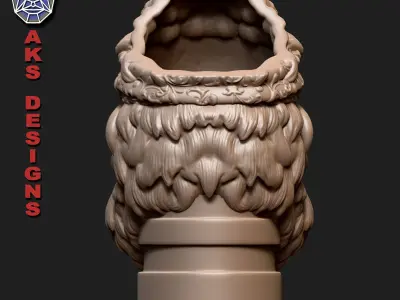 Gangster Gorilla version 1 Penholder 3D print model