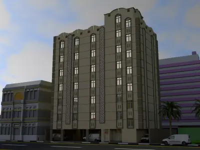Hotel apartments 3D model