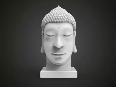 Buddha head 3D print model