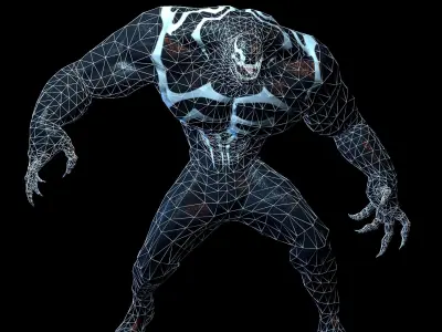 Venom From Marvel Comics Low-poly 3D model