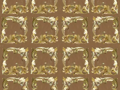 Pattern fabric armchair by Modenese 3D model
