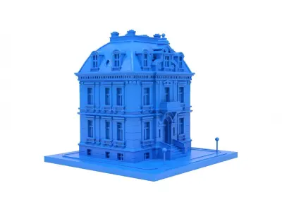 European Building 3D print model