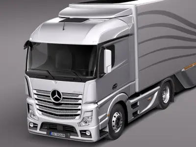 Mercedes Actross AeroTrailer 2014 3D model