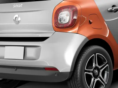 Smart ForFour 2015 3D model
