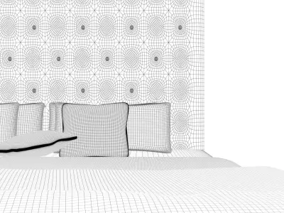 Master Bed 3D model
