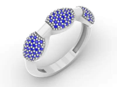 Jewelry Diamond Ring Model RG56 Free 3D print model