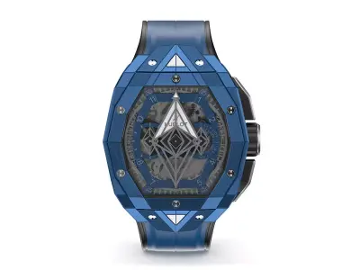 Hublot Spirit of Big Bang Sang Bleu Blue Luxury Watch 3D model