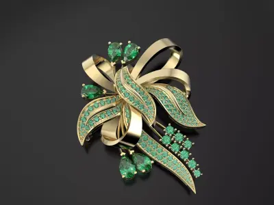 Flower pendant 3D print model shop