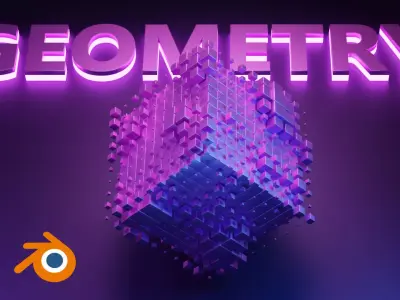 Geometry node Blender 3D animation template 3D model