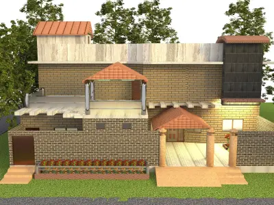3D  HOUSE PLAN MODEL  3D model